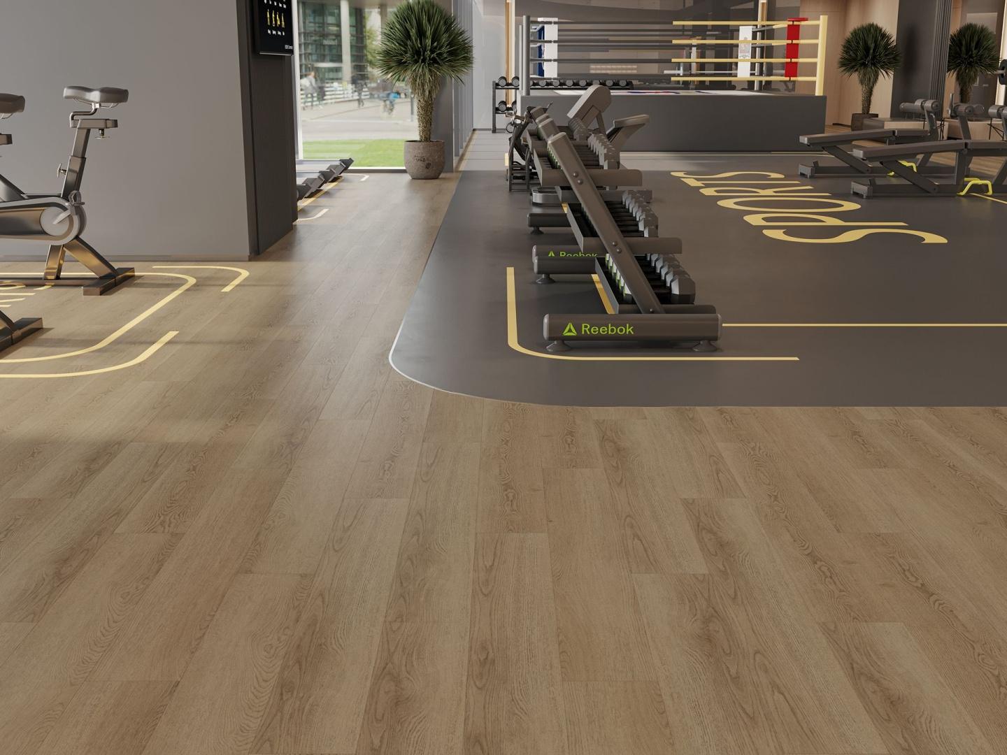 Кварцвиниловая плитка Alpine Floor клеевая Easy Line Дуб Фридрих ЕСО 3-42 1219,2×184,15×3 фото в интерьере